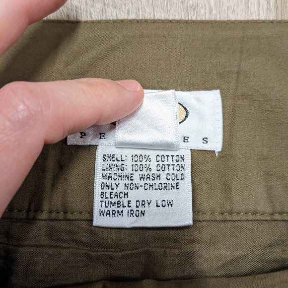 Talbots Petites Olive Green A line Skirt New with tags Size 12P - Picture 8 of 8